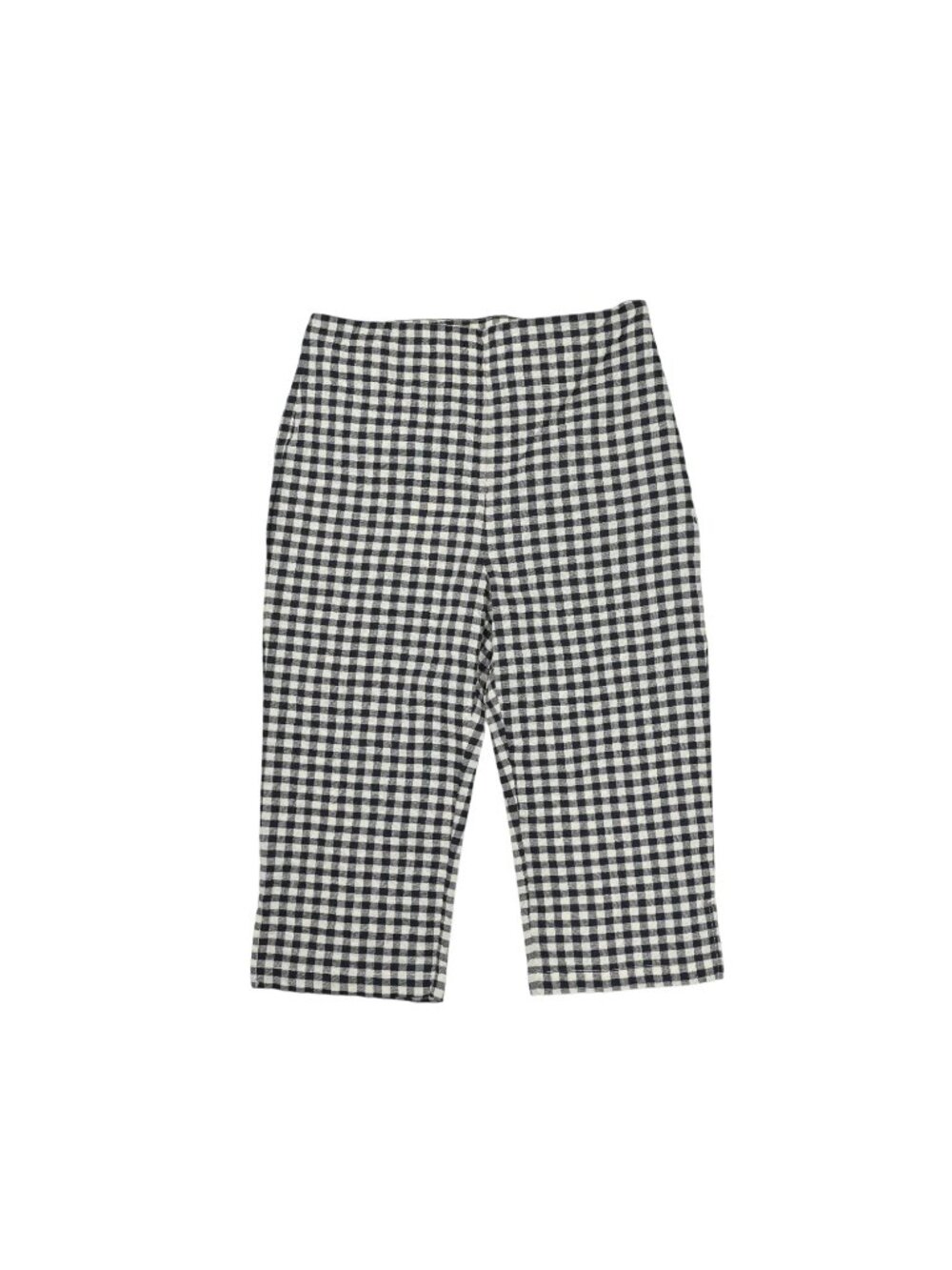Venroy Capri Pants in Navy Cream Gingham